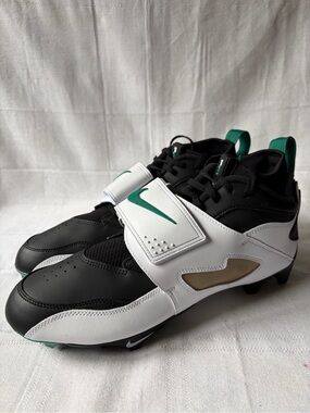 NIKE Diamond Turf Vapor Edge TD Football Cleats Emerald White Black Size 13